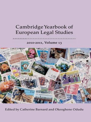 cover image of Cambridge Yearbook of European Legal Studies, Volume 13